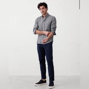 Banana Republic Men's Dark Blue Lived-In Chinos